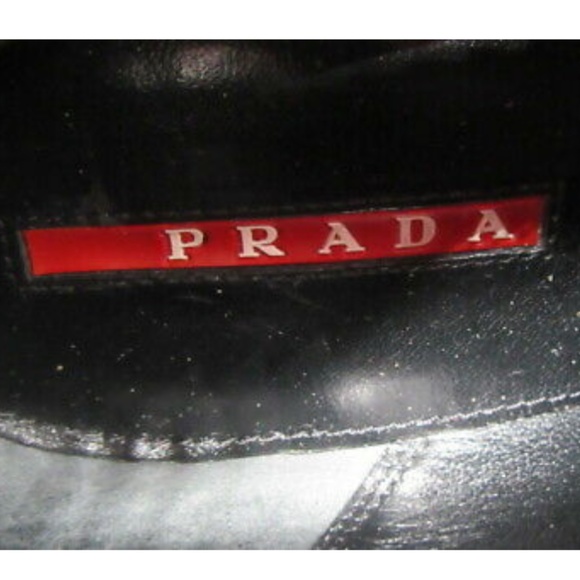 Prada tall black suede wedge boots - Picture 5 of 5